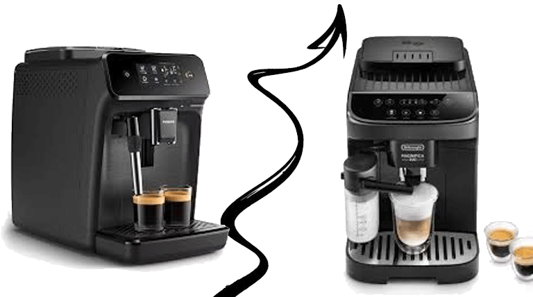 مقایسه اسپرسو ساز اتومات فیلیپس و دلونگی